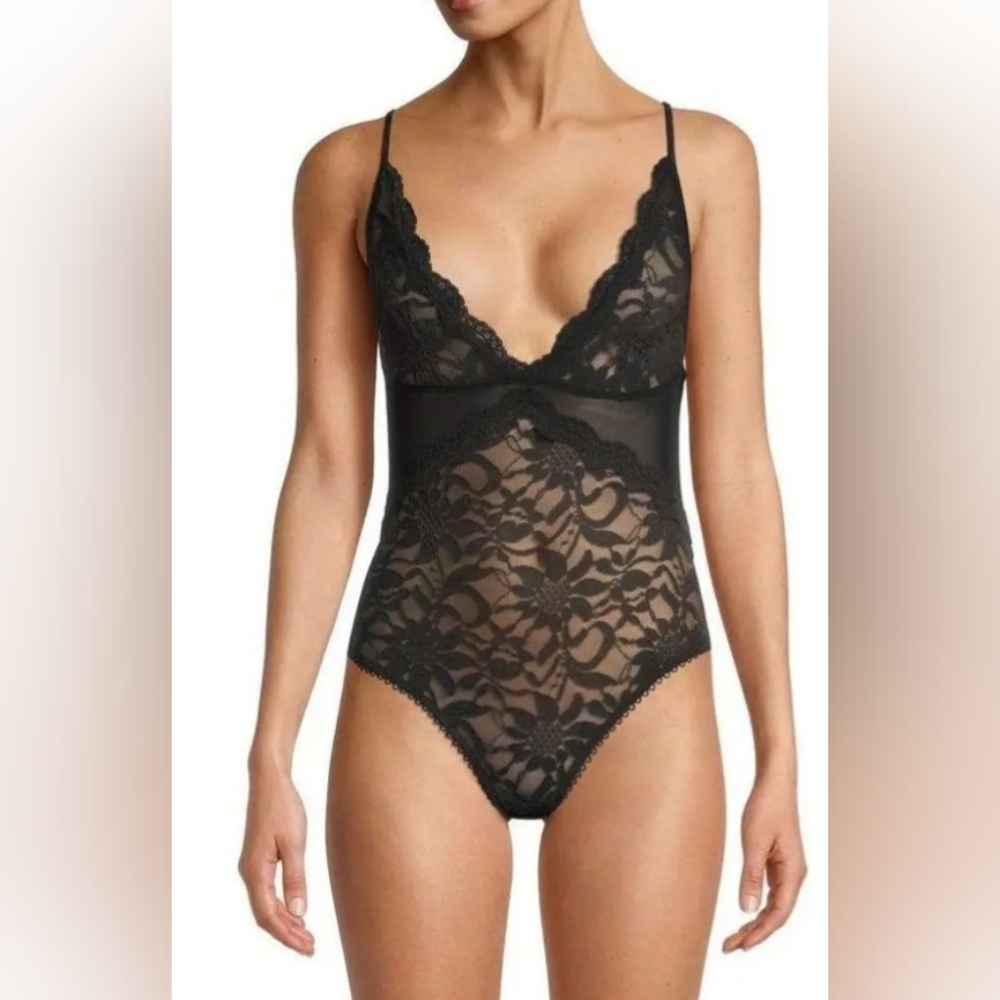 NWT Free People 'Speed Date'  Lace Bodysuit Small